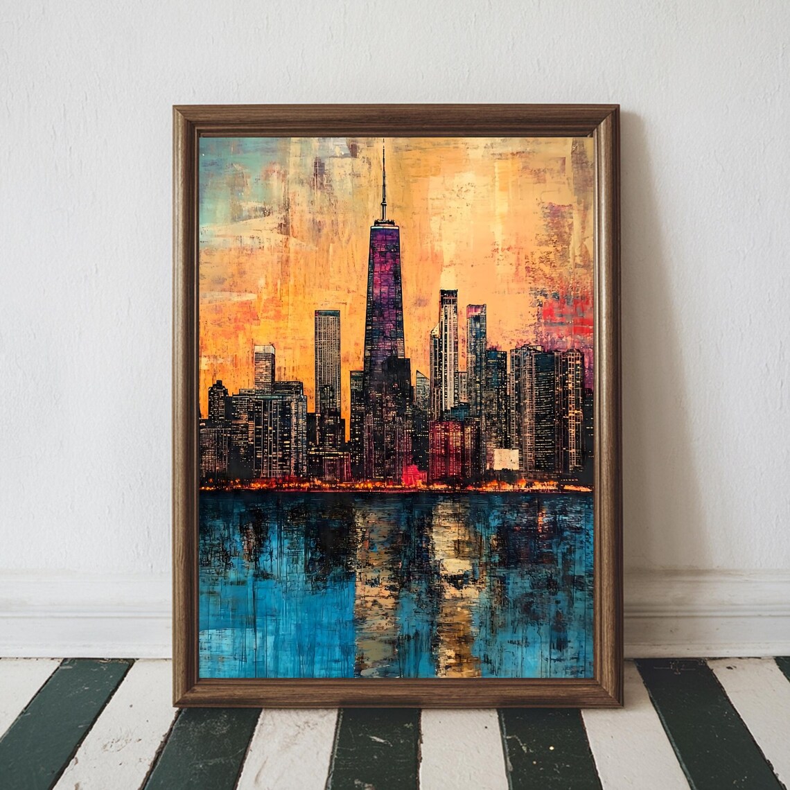 Waterfront Chicago Art Print, Chicago Skyline