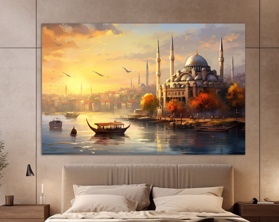 Istanbul Blue Mosque Art Print, Sultan Ahmet Camii