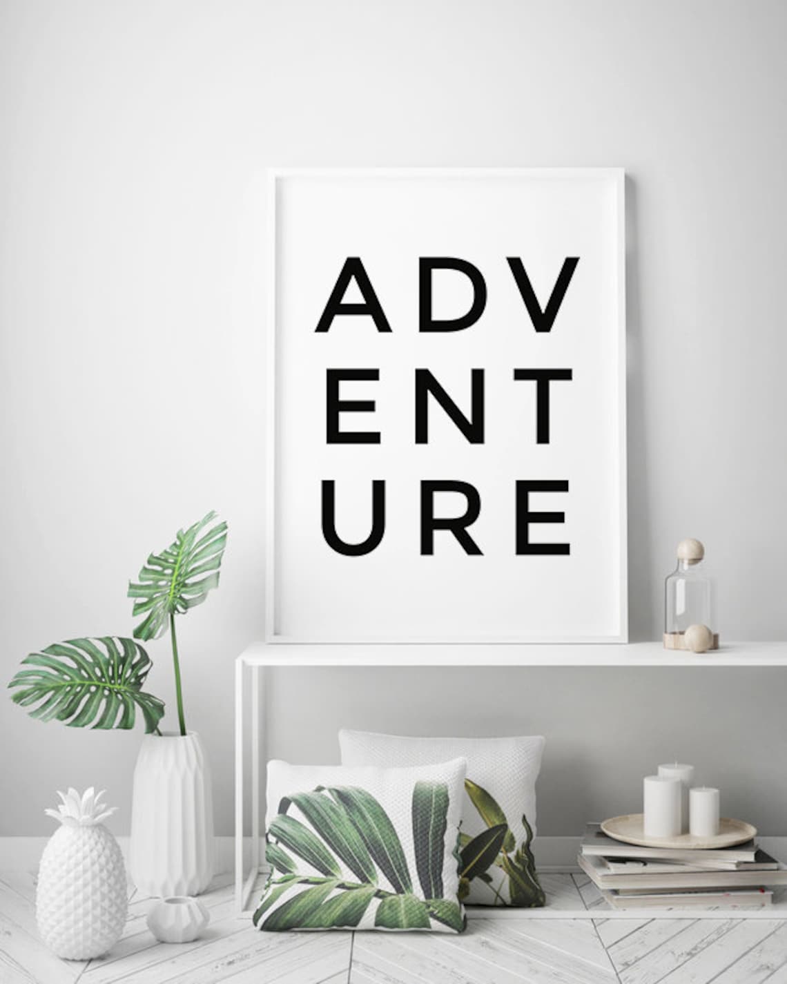 Adventure Typography Poster, Minimalist Scandinavian Print - Image 2