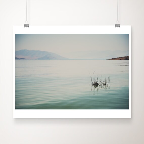 Lake Isabella Sierra Nevada Calm Glassy Waters Landscape Poster
