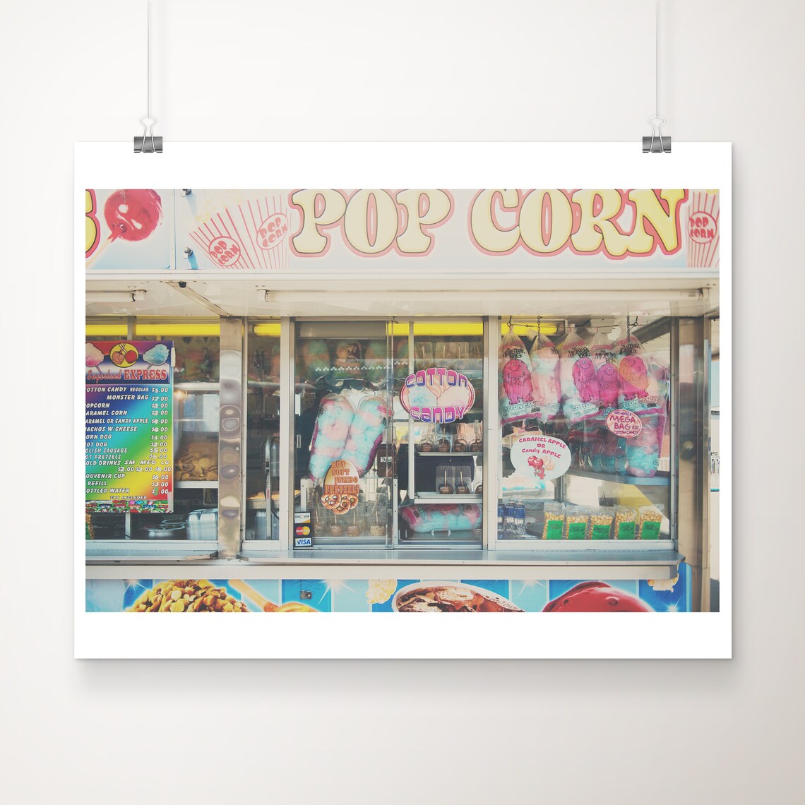 Illinois State Fair Popcorn and Cotton Candy Carnival Stand Photo Print