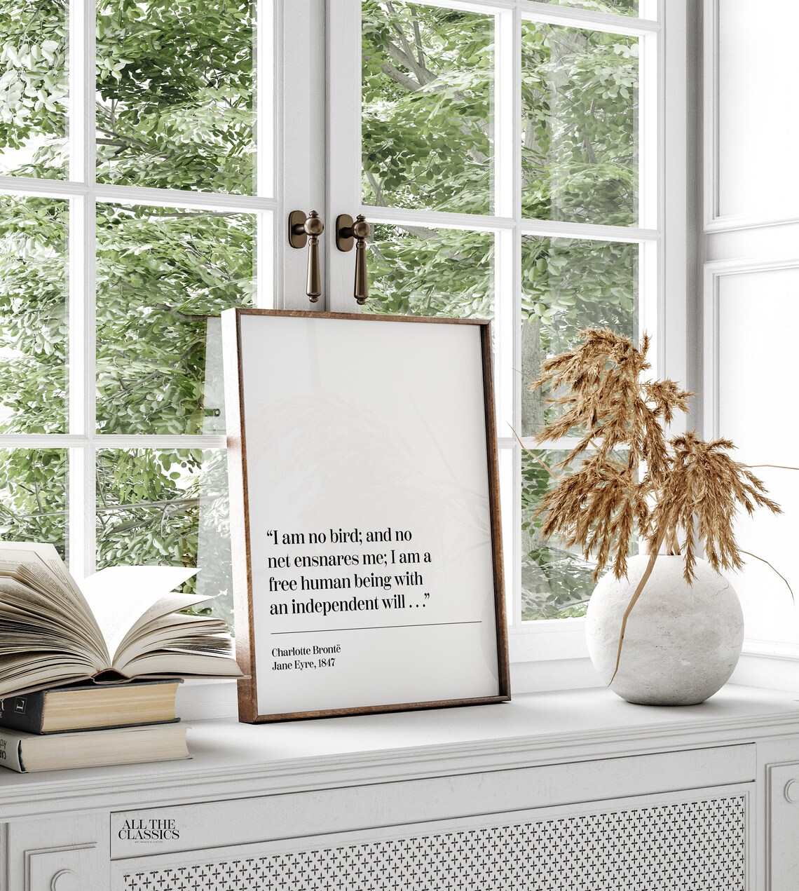 Jane Eyre Quote Art Print, Minimalist Literary Poster - Image 2