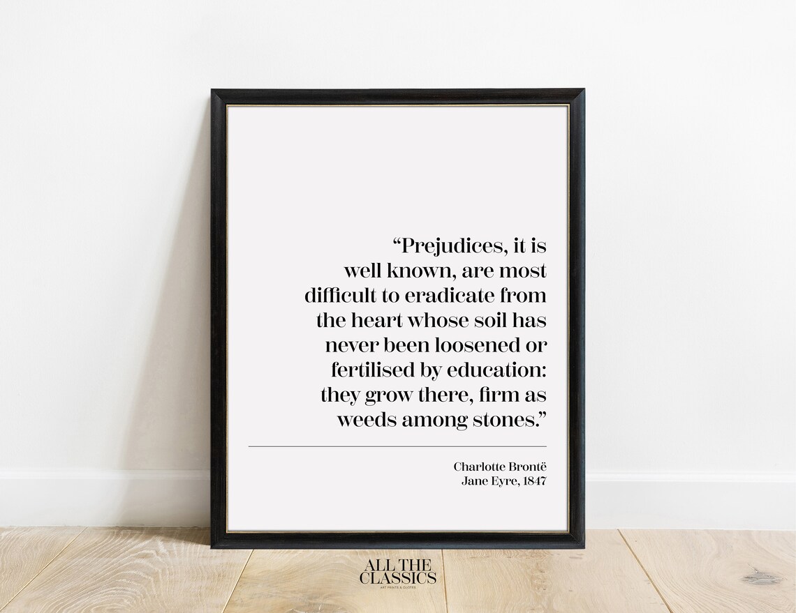 Charlotte Brontë Jane Eyre Minimalist Art Print
