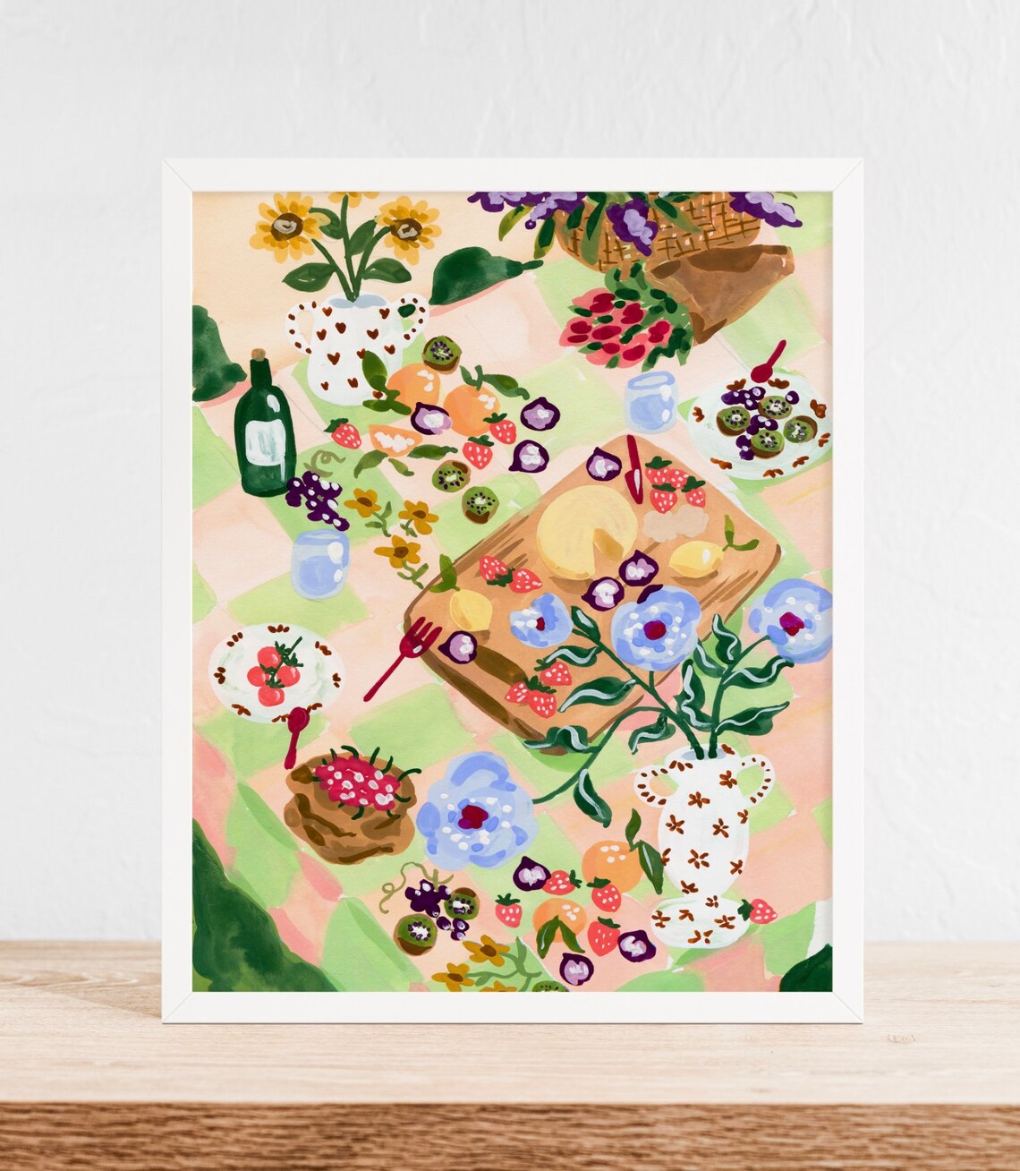 Summer Picnic Setting Art Print, Sabina Fenn - Image 2