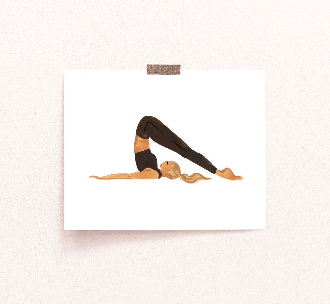 Yoga Pose Boho Wall Art Print, Minimalist Yogi - Image 3