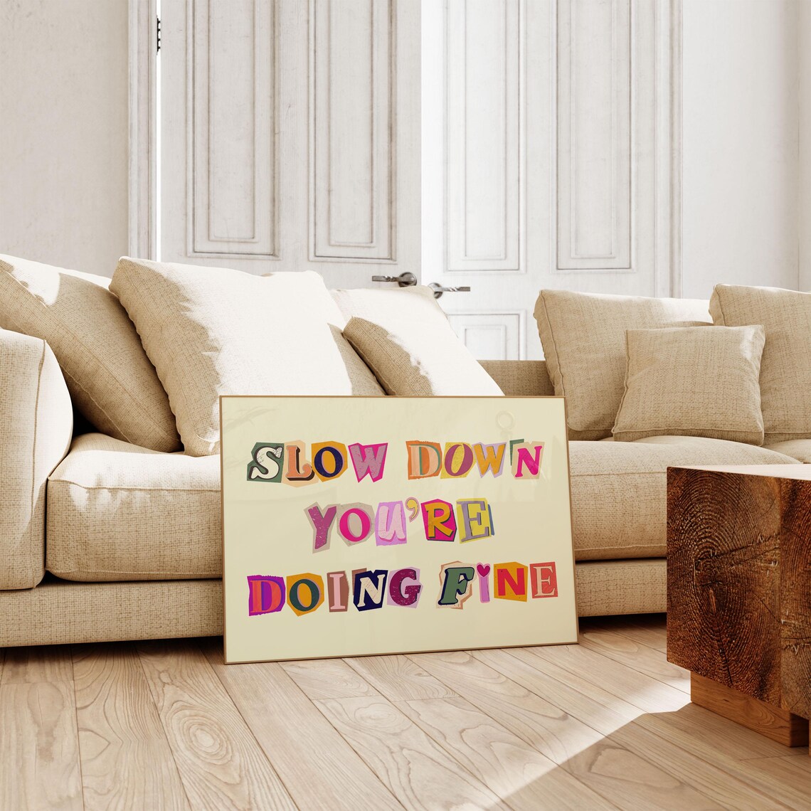 Slow Down Youre Doing Fine Billy Joel Art Print