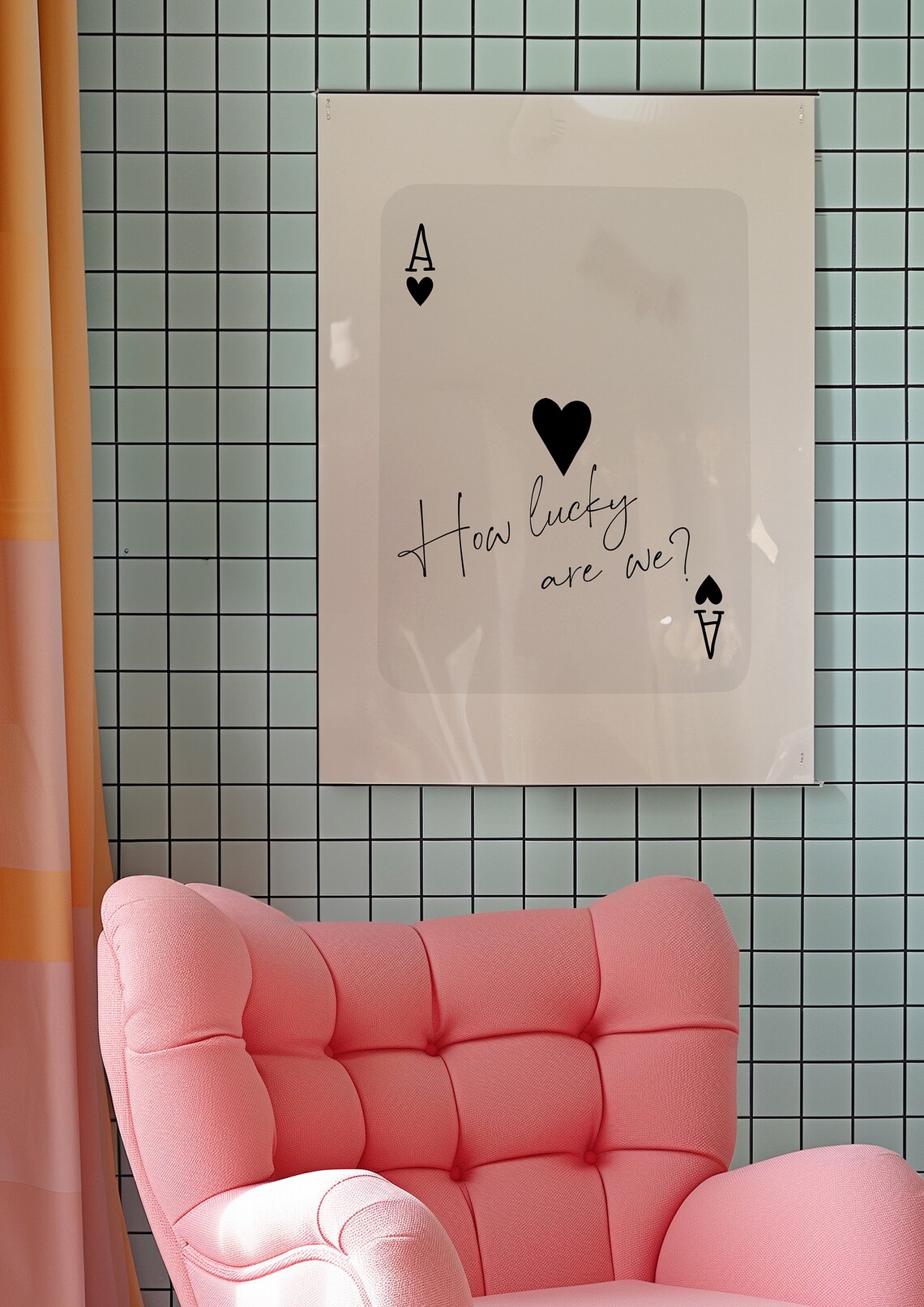 Ace Of Hearts Aesthetic Playing Card Art Print - Image 4