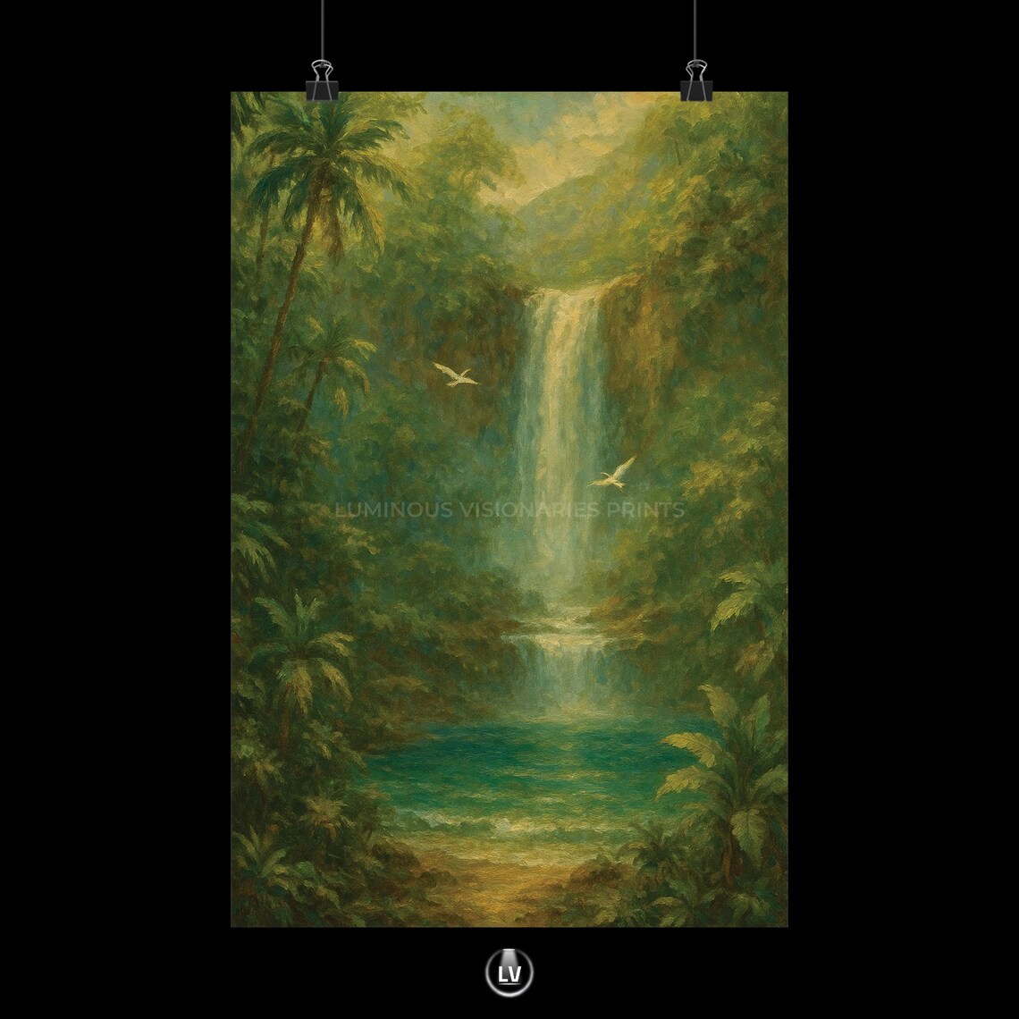Serene Landscape, Tropical Boho Home Decor
