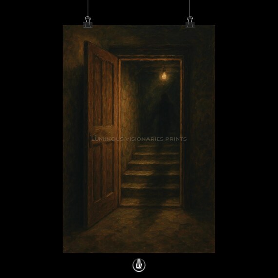 Mysterious Matte Poster Art Print Dark Entrance Wall Decor Unique Home Haunted House Gothic Apchg 17