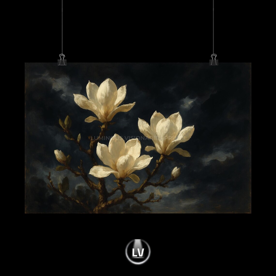 Elegant Floral Poster, Botanical Home Decor