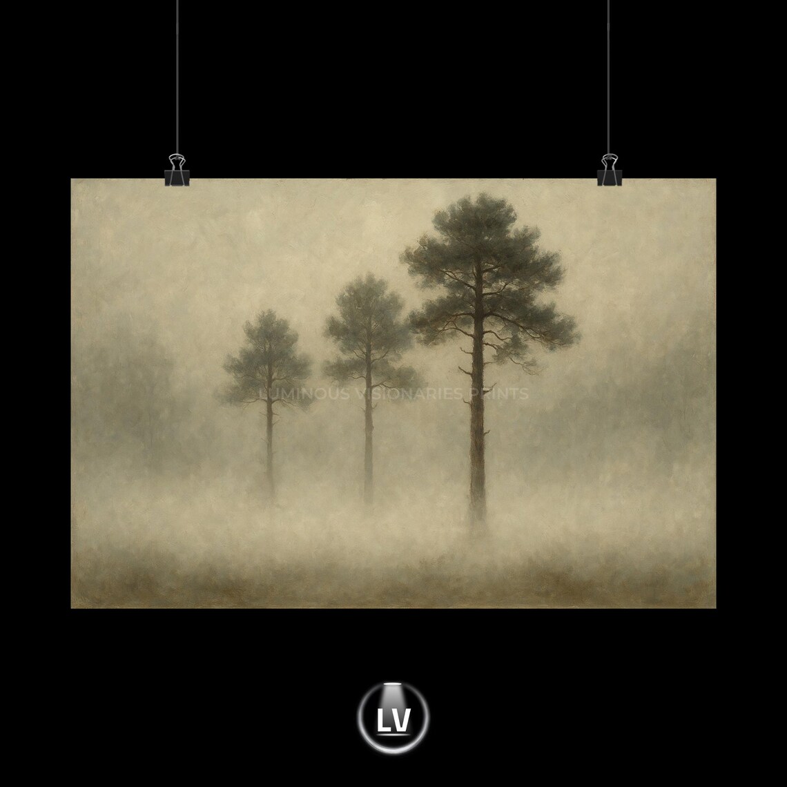 Serene Forest Art Print, Tranquil Home Decor