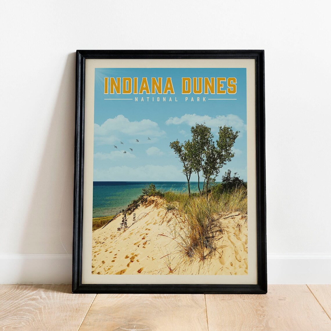 Indiana Dunes National Park Vintage Poster Print