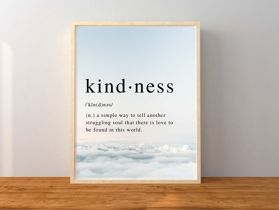 Kindness Quote, Motivational Typography Art Print