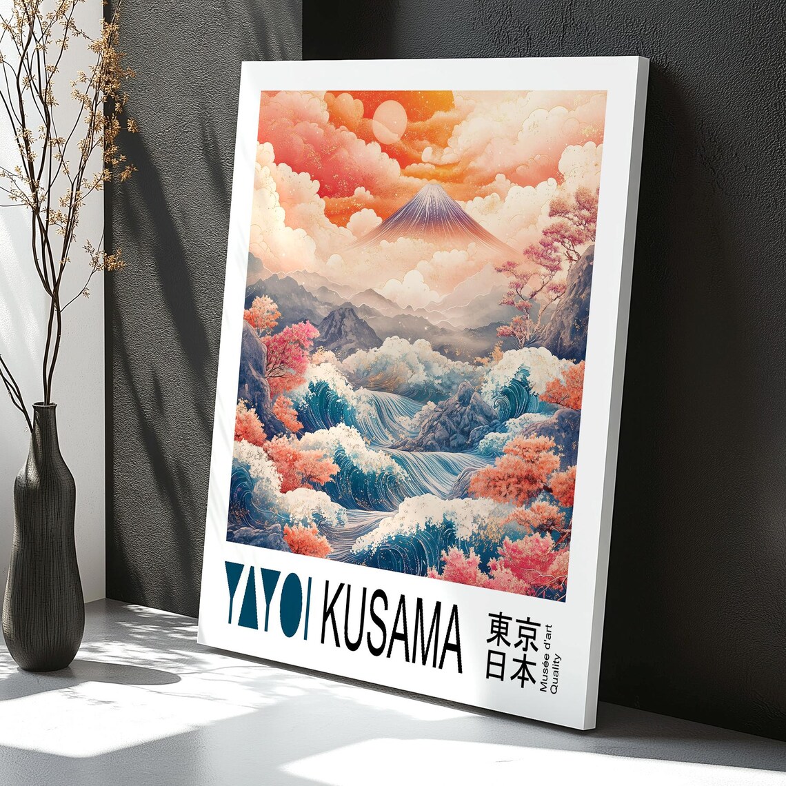 Yayoi Kusama Exhibition, Mount Fuji Japanese Landscape - Image 4