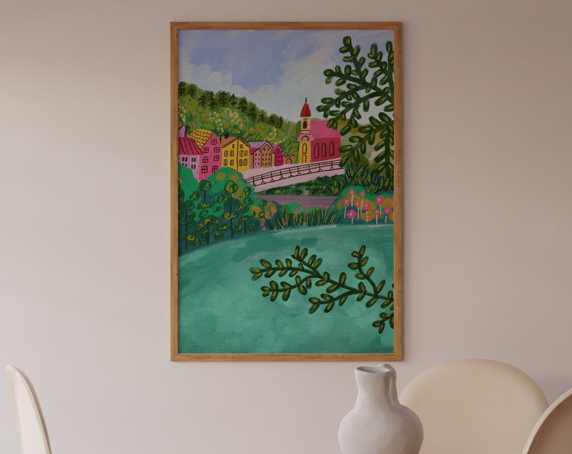 Neuschwanstein Castle Germany Scenery Art Print