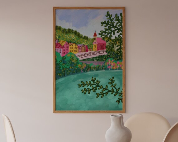 Neuschwanstein Castle Germany Scenery Art Print