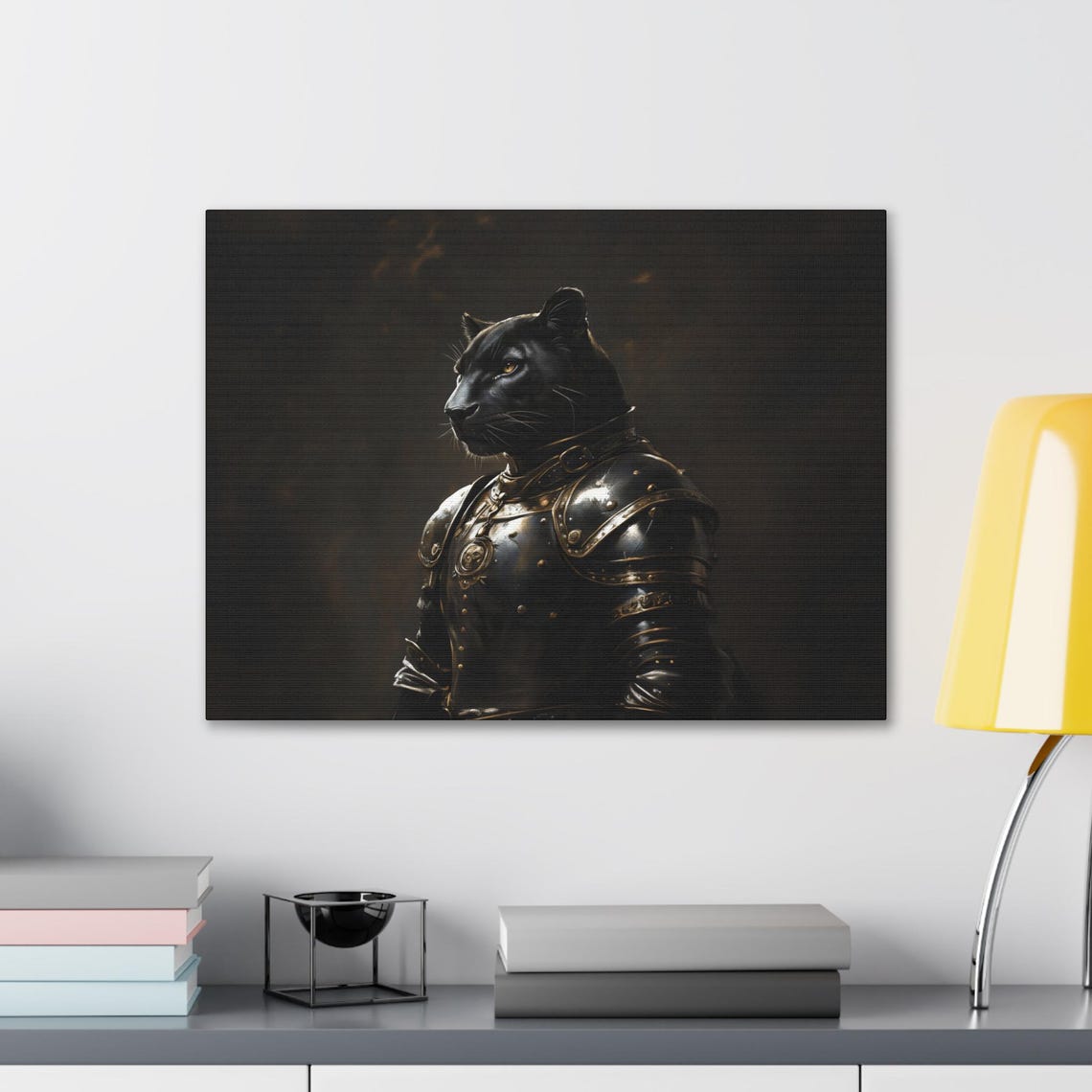 Black Panther Knight In Ornate Dark Armor Medieval Portrait Poster - Image 2