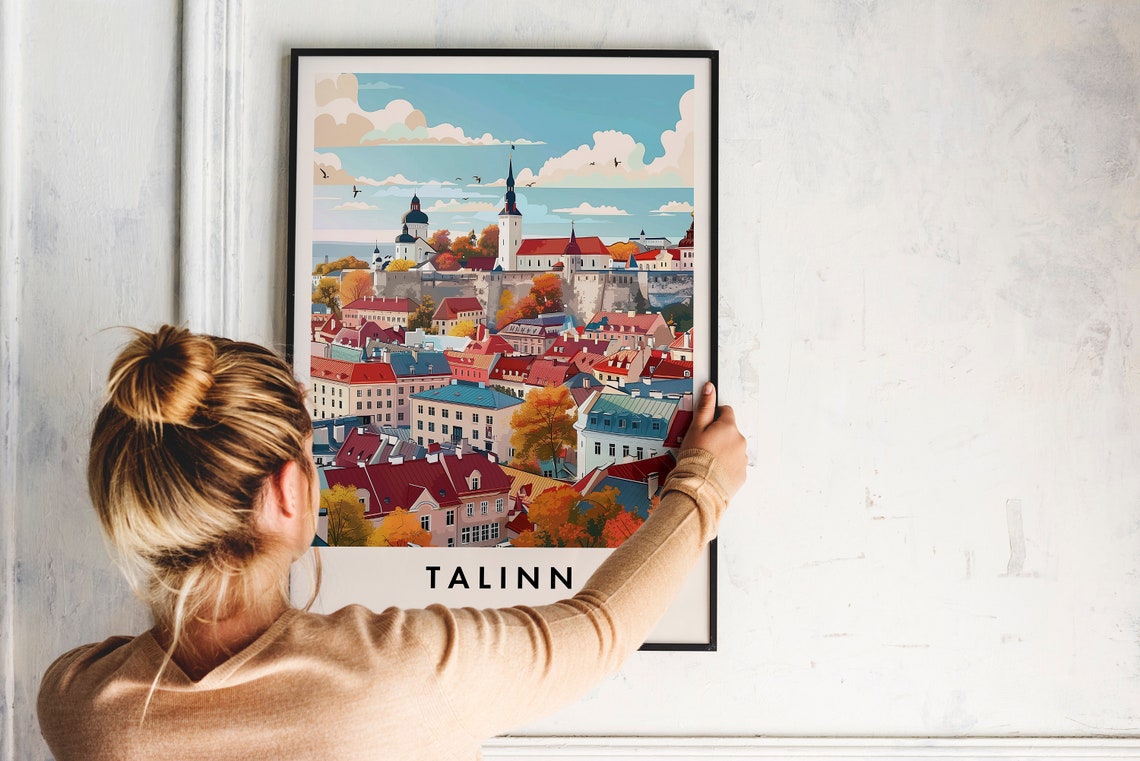 Talinn Travel Print Wall Art Talinn Talinn Print Talinn Travel Poster Talinn Gift Art Talinn Travel Art Travel Gift - Image 2