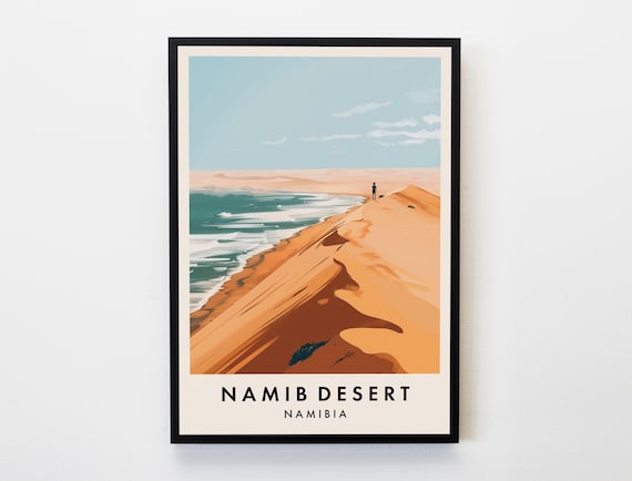 Namib Desert Travel Print Wall Art Namib Desert Poster Namibia Travel Print Travel Lovers Home Decor Wall Art City Travel Poster Gifts