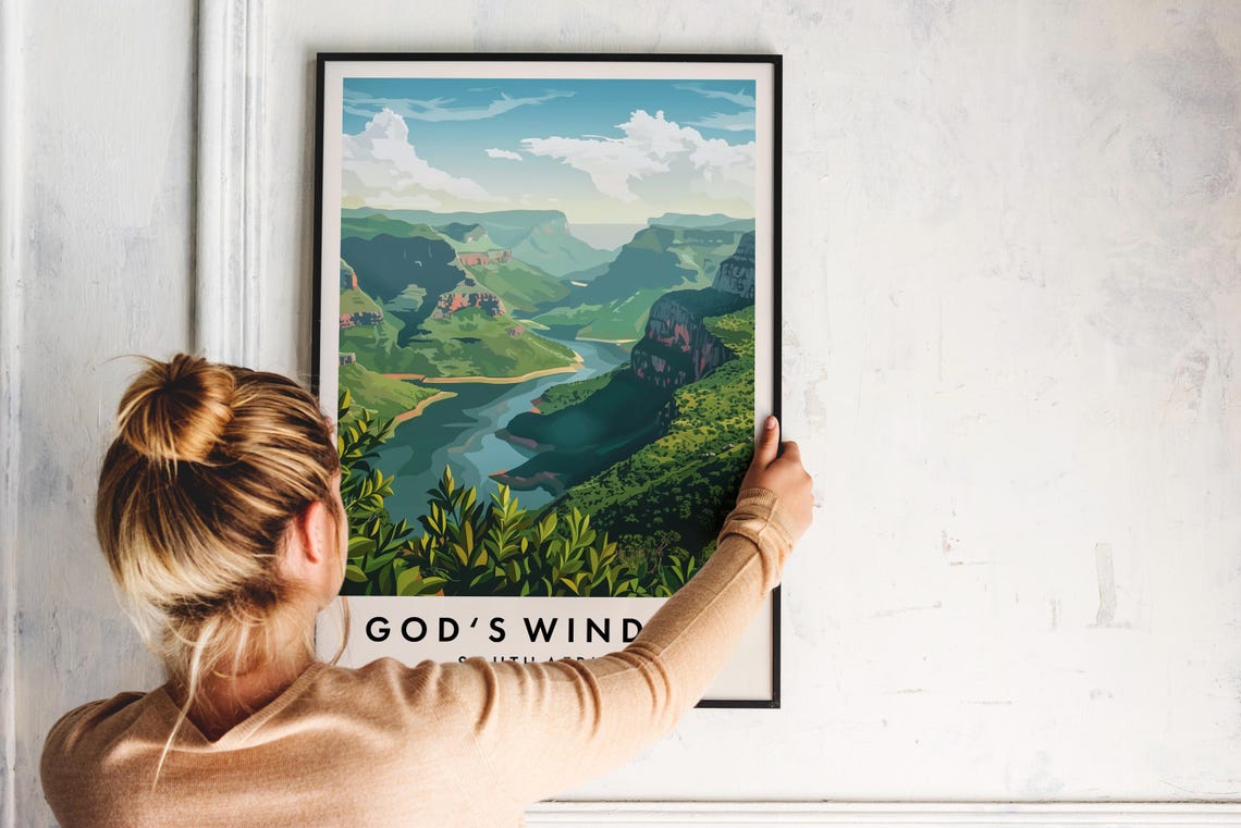 Gods Window Travel Print Wall Art South Africa Poster South Africa Travel Print Travel Lovers Home Decor Wall Art City Travel Poster - Image 2