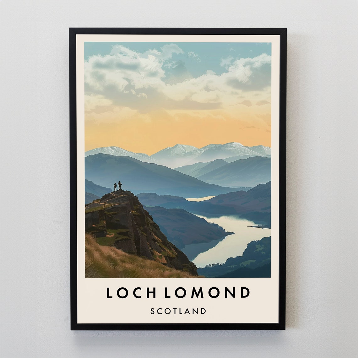 Loch Lomond Travel Print Wall Art Loch Lomond Scotland Print Loch Lomond Travel Poster Scotland Gift Art Scotland Art Scotland Gift