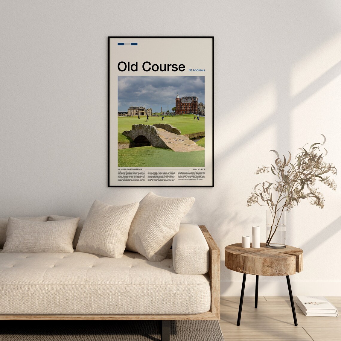Old Course St Andrews Scotland Golf Swilcan Bridge Photo Poster - Image 3
