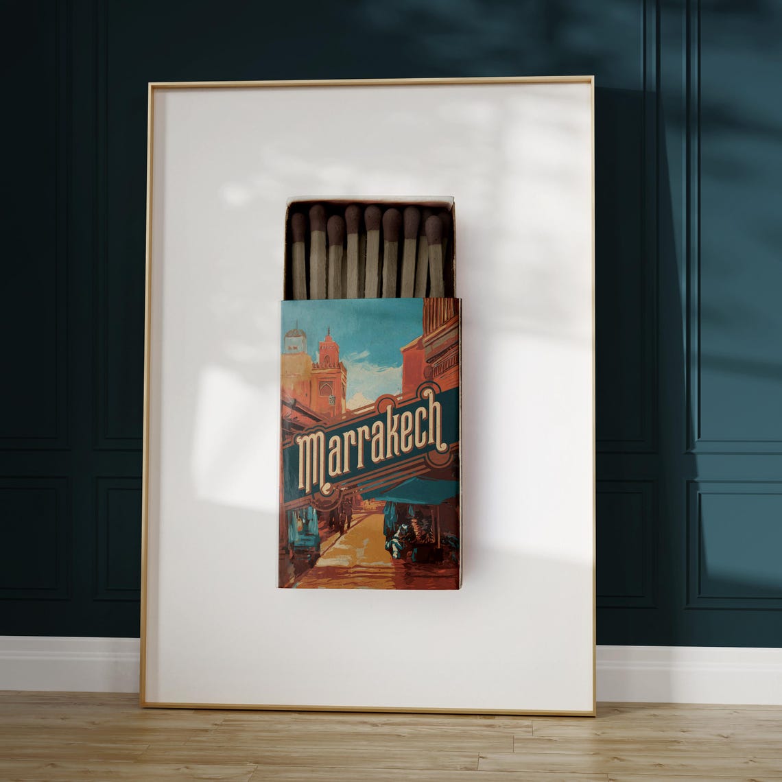 Marrakech Matchbox Print Marrakech Print Marrakech Poster Marrakech Wall Art Marrakech Art Print Marrakech Gifts - Image 5