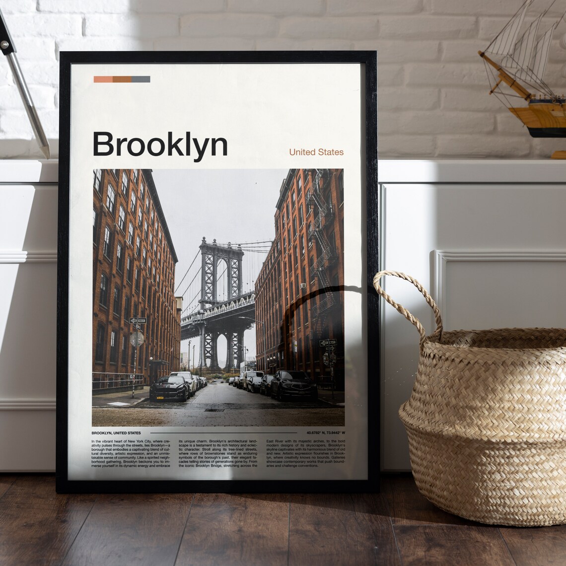 Brooklyn Dumbo New York Manhattan Bridge Street Photo Poster - Image 4