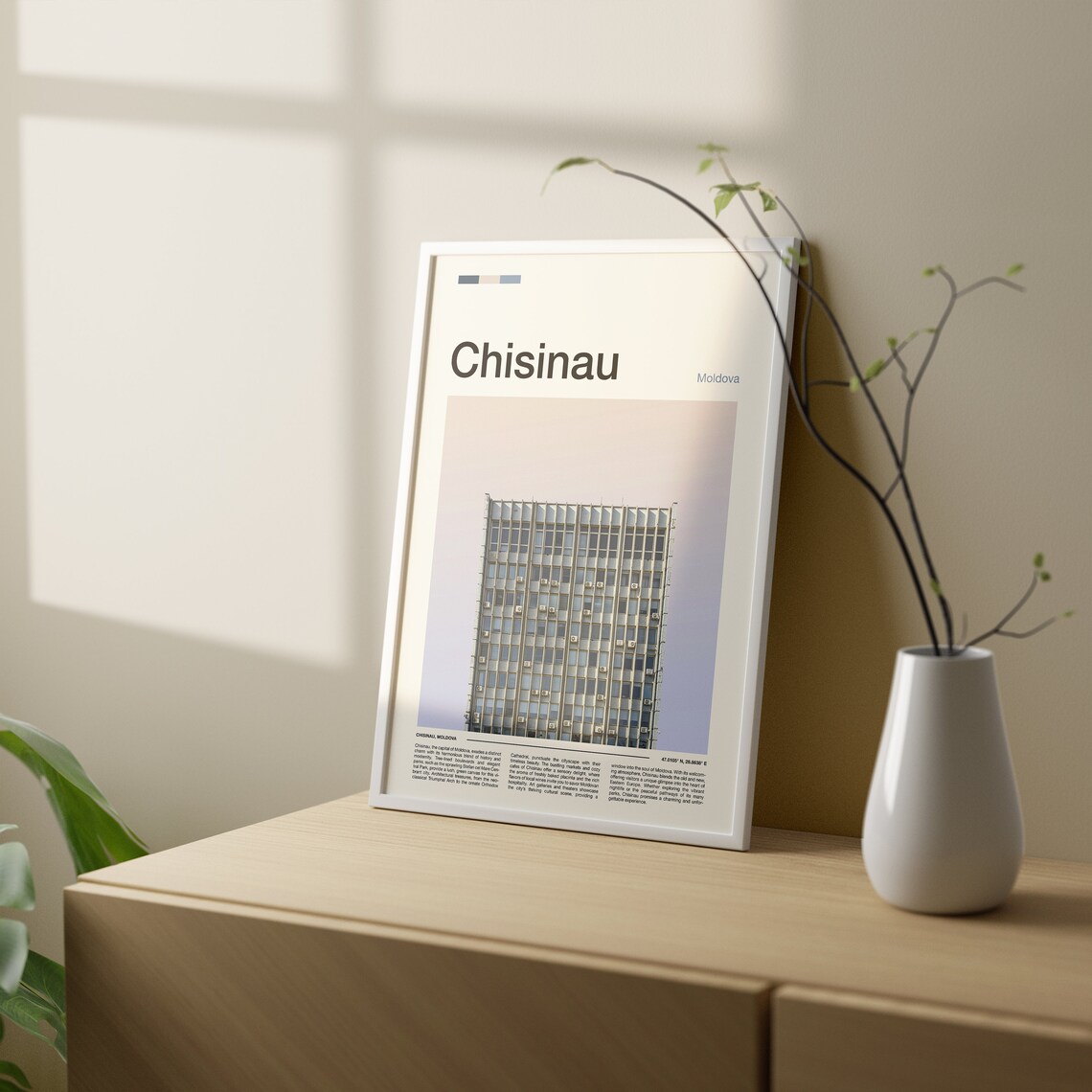Chisinau Moldova Capital Modernist City Travel Photography Poster - Image 2