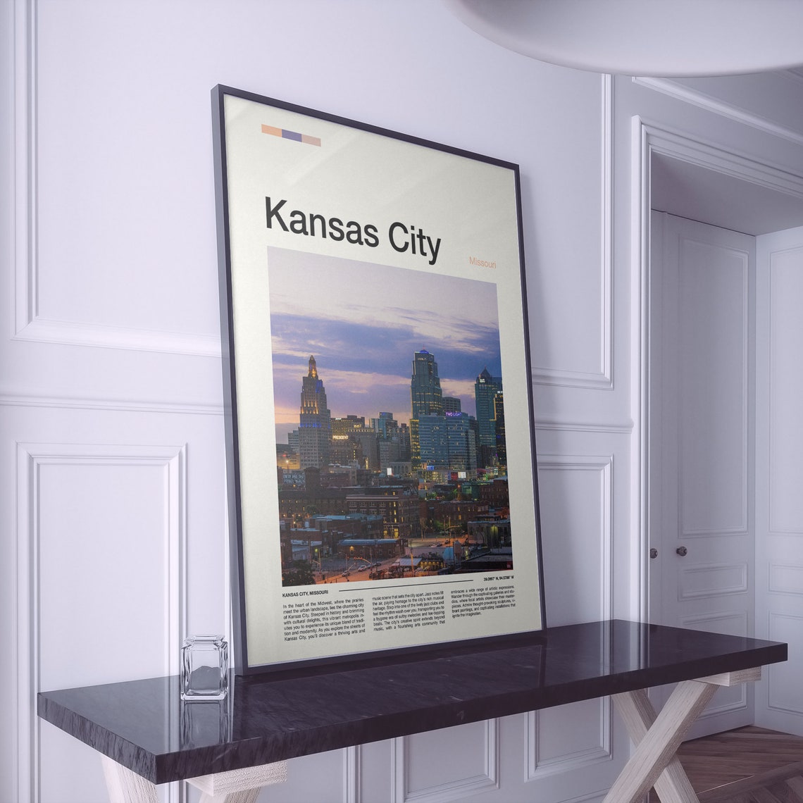 Kansas City Print Kansas City Poster Kansas City Wall Art Missouri Art Print Kansas City Photo - Image 2