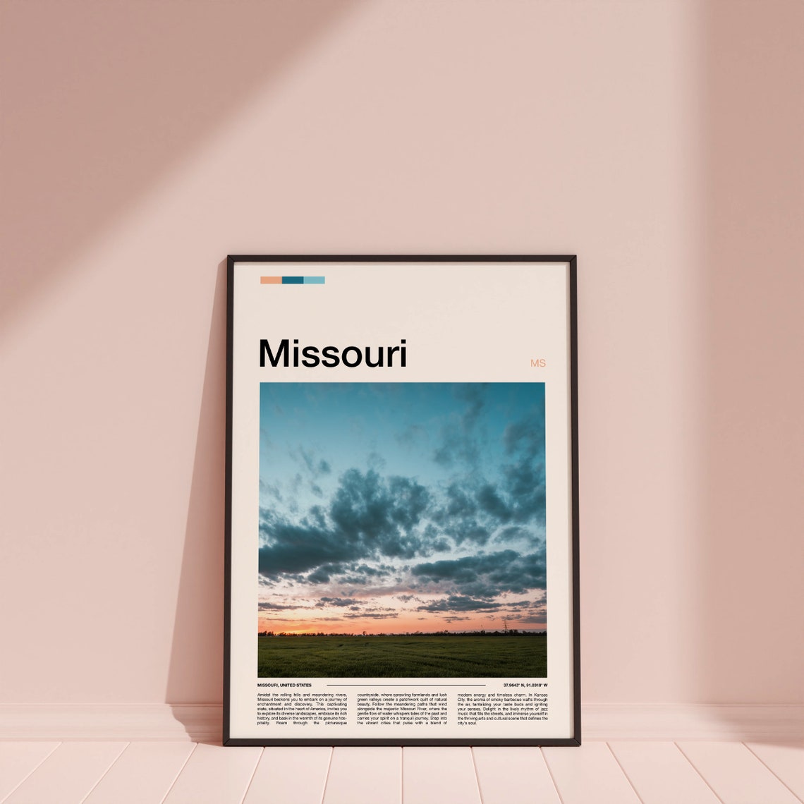 Missouri Print Missouri Poster Missouri Wall Art Missouri Art Print Missouri Photo - Image 4