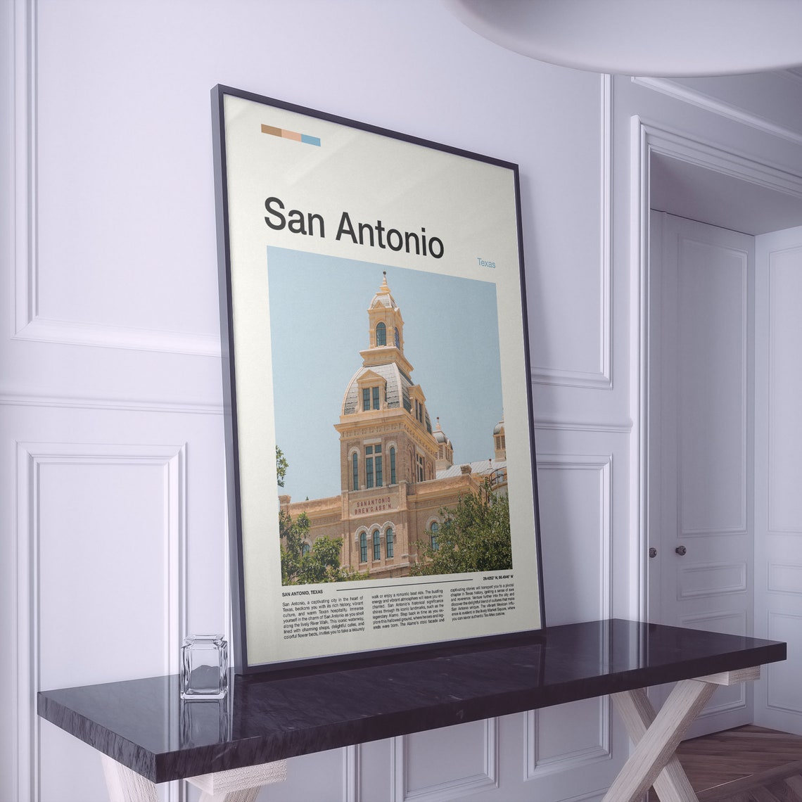 San Antonio Texas Historic Brewery Building Minimalist Photo Poster - Image 2