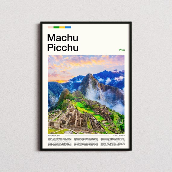 Machu Picchu Print Machu Picchu Poster Machu Picchu Wall Art Peru Art Print Machu Picchu Photo