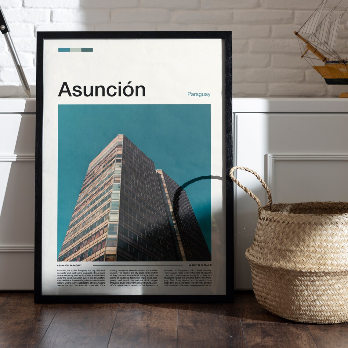 Asuncion Paraguay Modern City Skyscraper Travel Photo Poster - Image 5