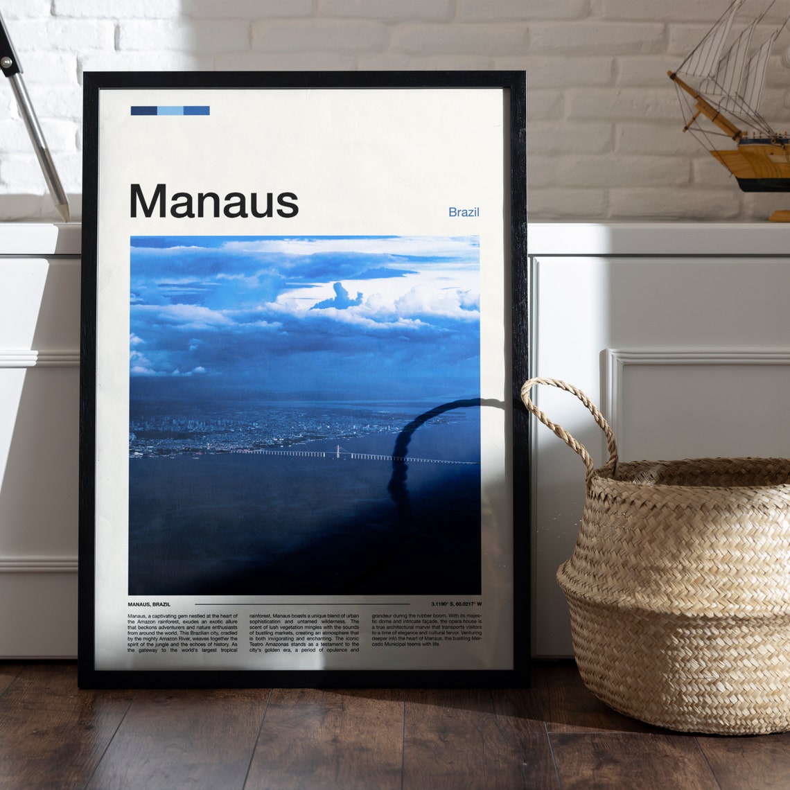 Manaus Print Brazil Poster Manaus Wall Art Manaus Art Print Manaus Photo Manaus Travel Gifts - Image 4
