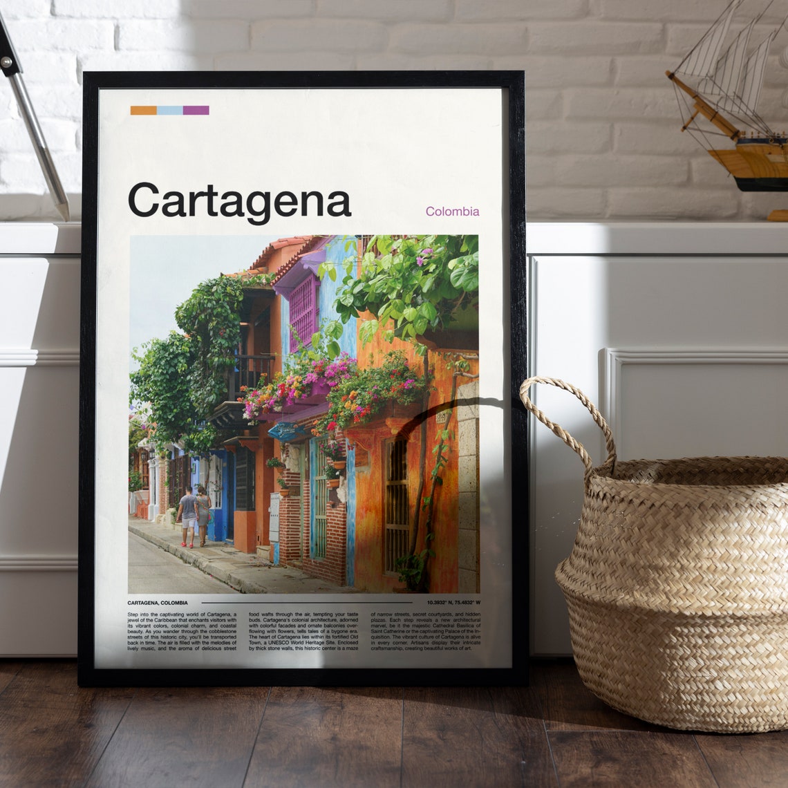 Cartagena Print Cartagena Poster Cartagena Wall Art Colombia Art Print Cartagena Photo - Image 4