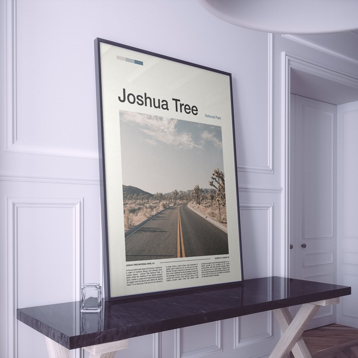 Joshua Tree National Park California Desert Road Scenic Poster - Image 2