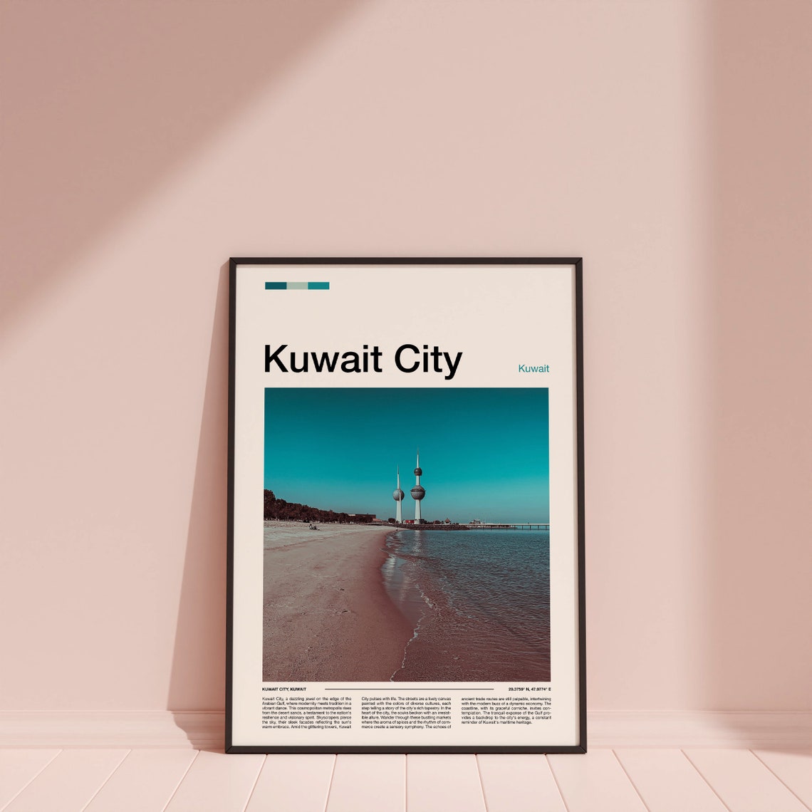 Kuwait City Print Kuwait City Poster Kuwait City Wall Art Kuwait Art Print Kuwait City Photo Travel Poster Traveler Gift Travel Gifts - Image 4