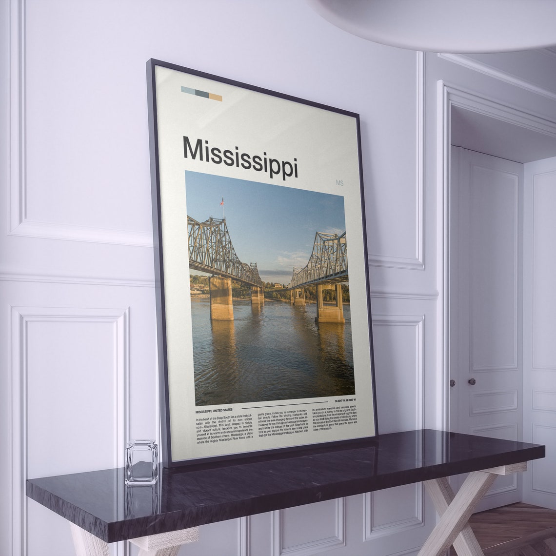 Mississippi Print Mississippi Poster Mississippi Wall Art Mississippi Art Print Mississippi Photo - Image 2