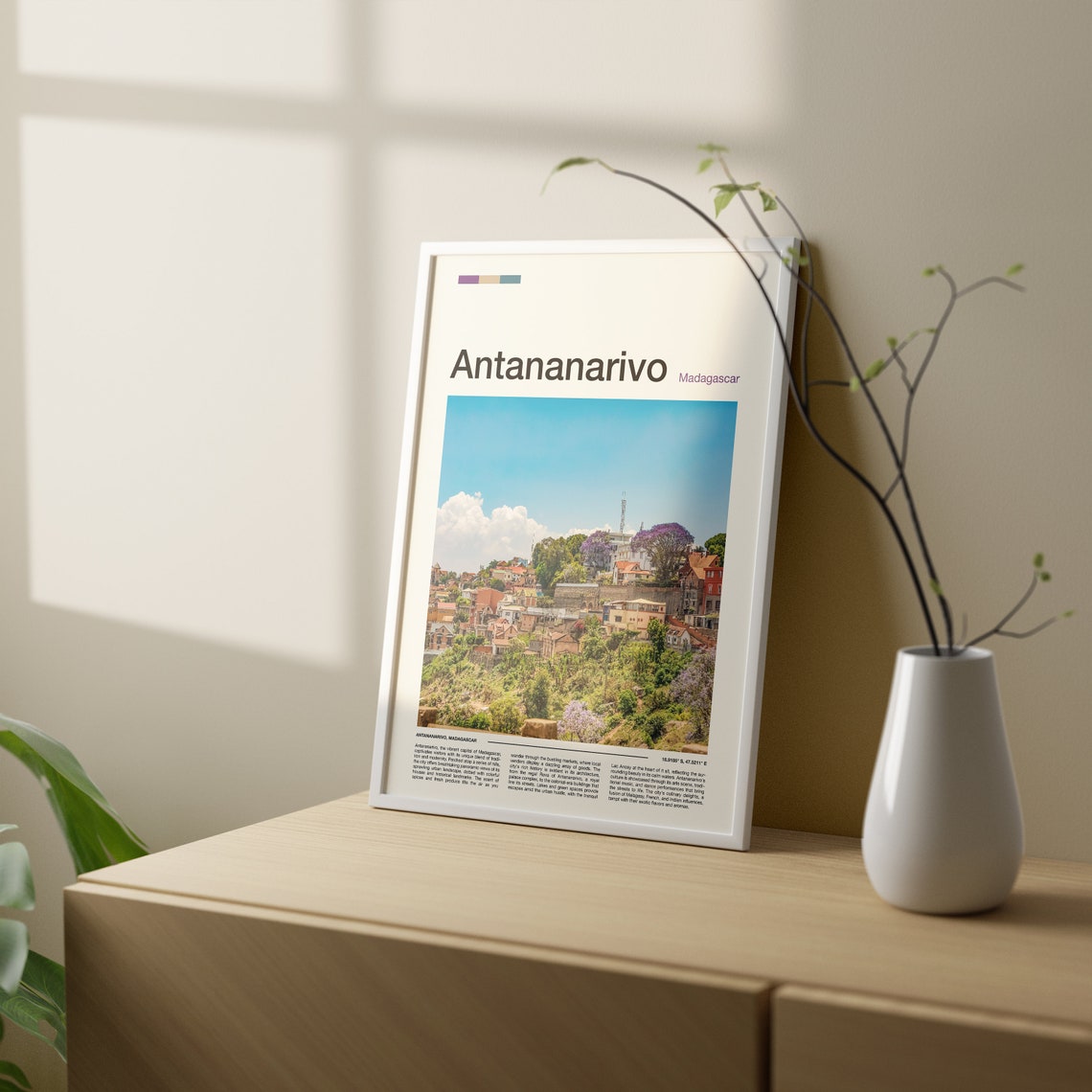 Antananarivo Madagascar Hillside Cityscape Photography Poster - Image 2
