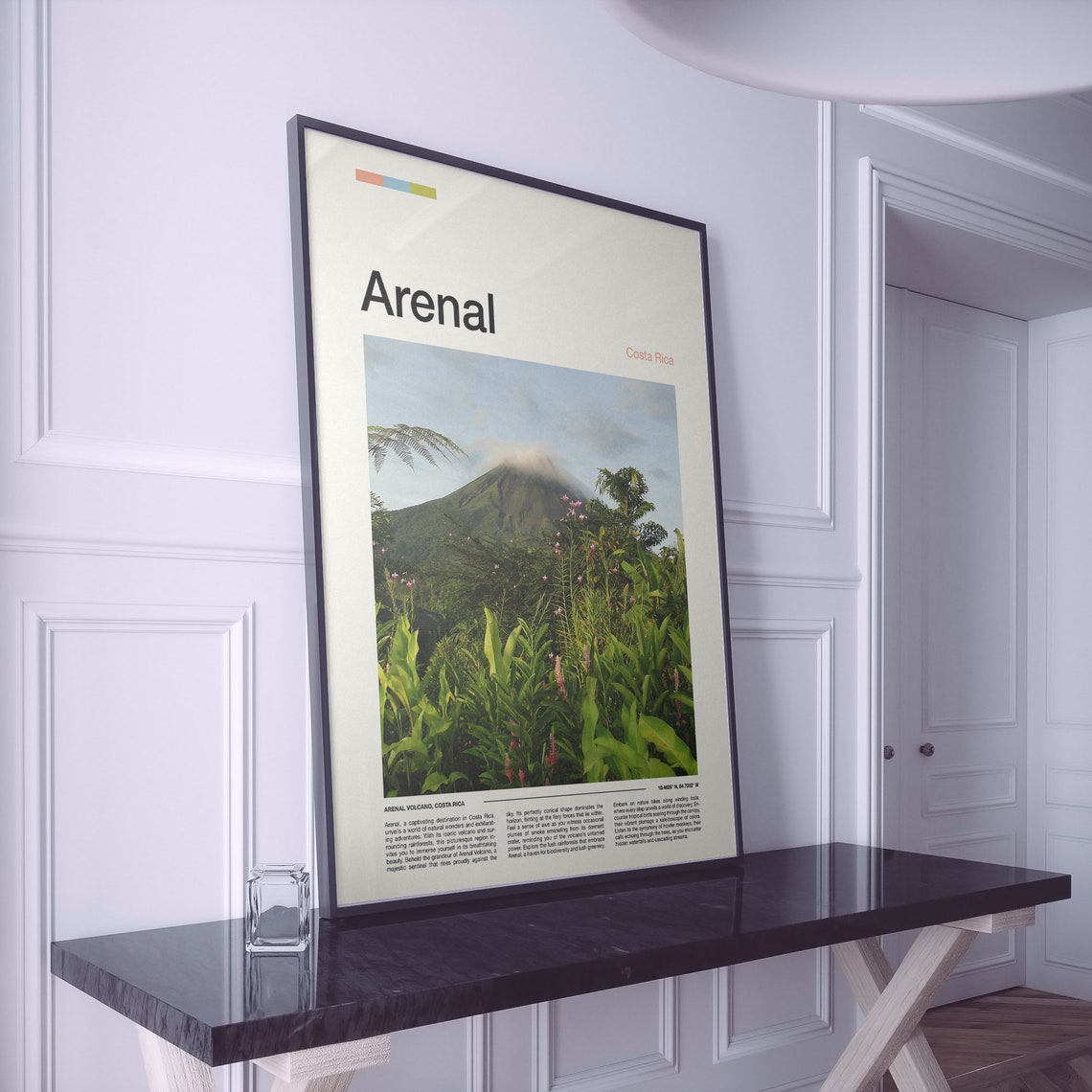 Arenal Volcano Costa Rica Print Arenal Poster Arenal Wall Art Arenal Art Print Arenal Photo - Image 2