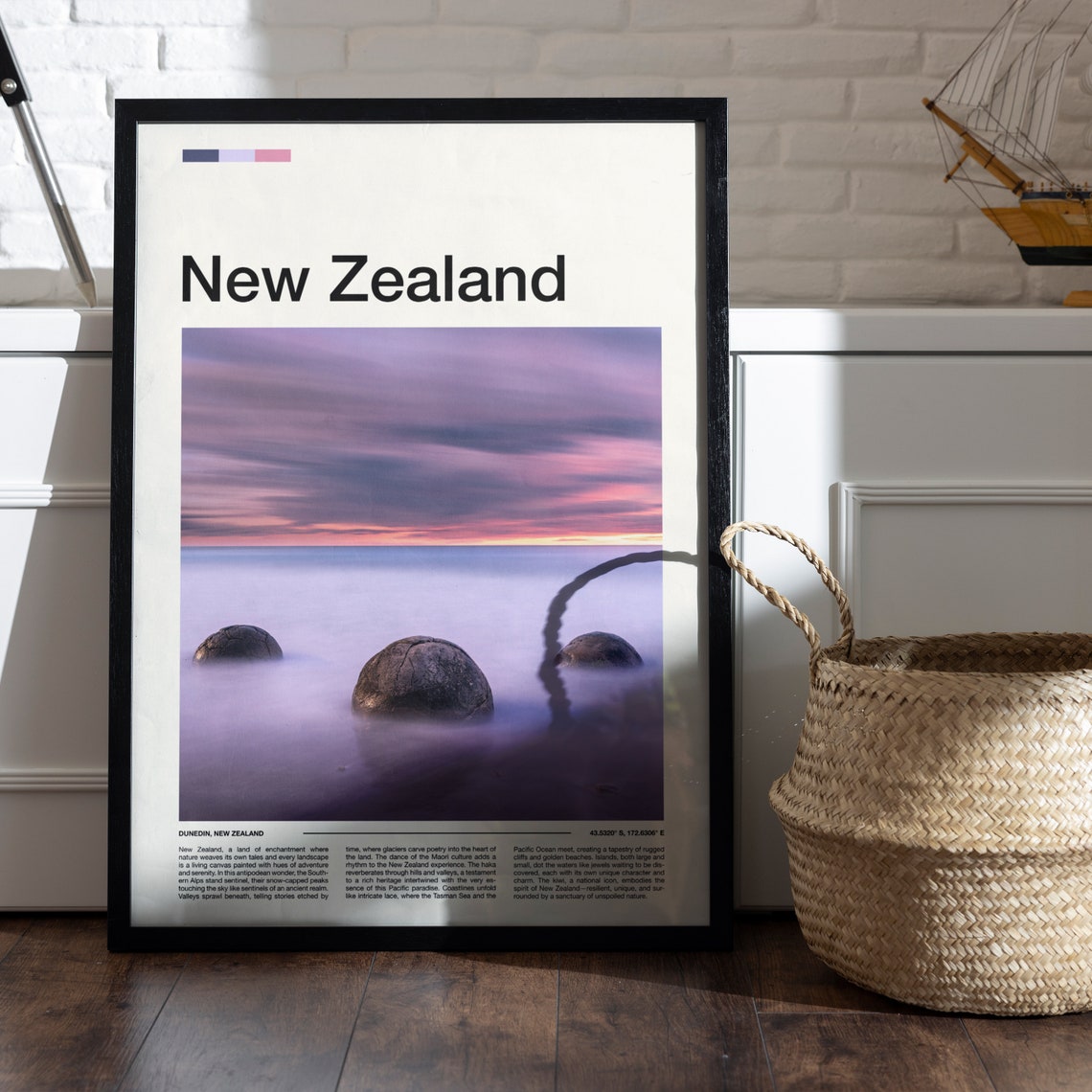 New Zealand Print New Zealand Poster New Zealand Wall Art New Zealand Art Print New Zealand Photo Traveler Gifts Travel Poster - Image 5