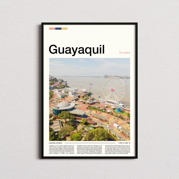 Guayaquil Print Guayaquil Poster Guayaquil Wall Art Ecuador Art Print Guayaquil Photo Guayaquil Gifts Travel Poster Traveler Gifts