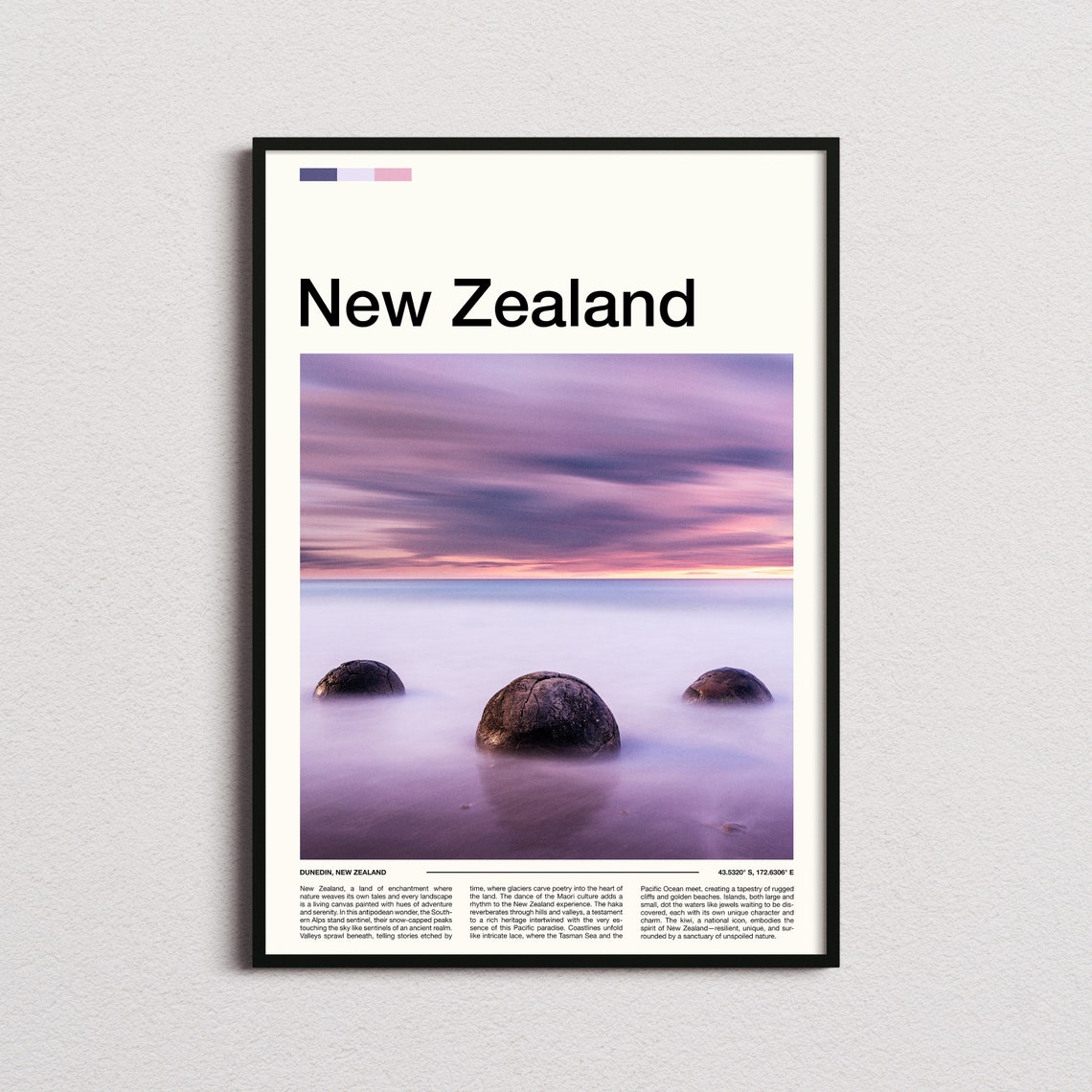 New Zealand Print New Zealand Poster New Zealand Wall Art New Zealand Art Print New Zealand Photo Traveler Gifts Travel Poster