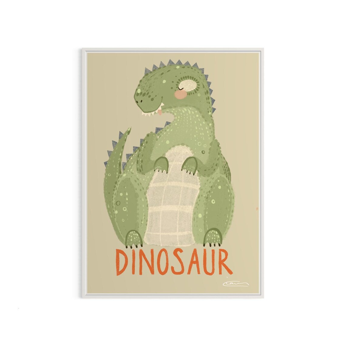 Personalized Dinosaur Print, Montessori Nursery Decor - Image 3