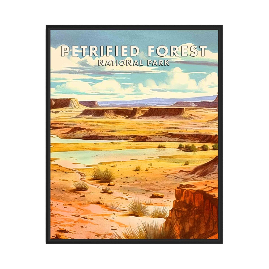 Petrified Forest National Park Painted Desert Mesas Arizona Poster