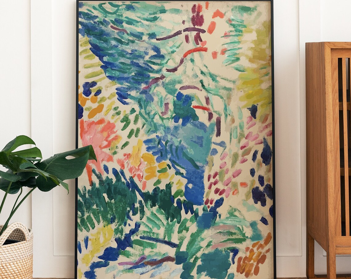 Matisse Exhibition Poster, Modern Landscape Print