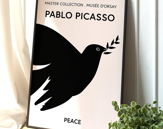 Picasso Exhibition - Retro Travel Poster