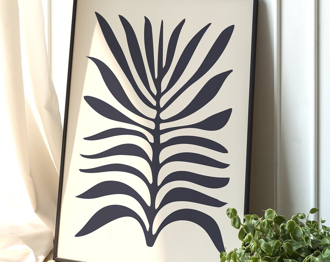 Botanical Print, Minimalist Floral Illustration