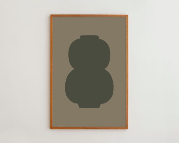 Minimalist Japandi Modern Abstract Art Print